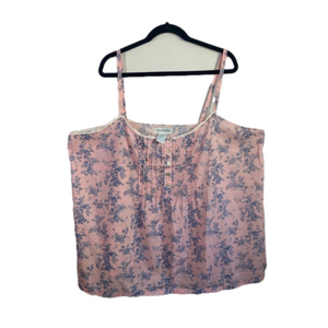 Floral Pink Sleeveless Top